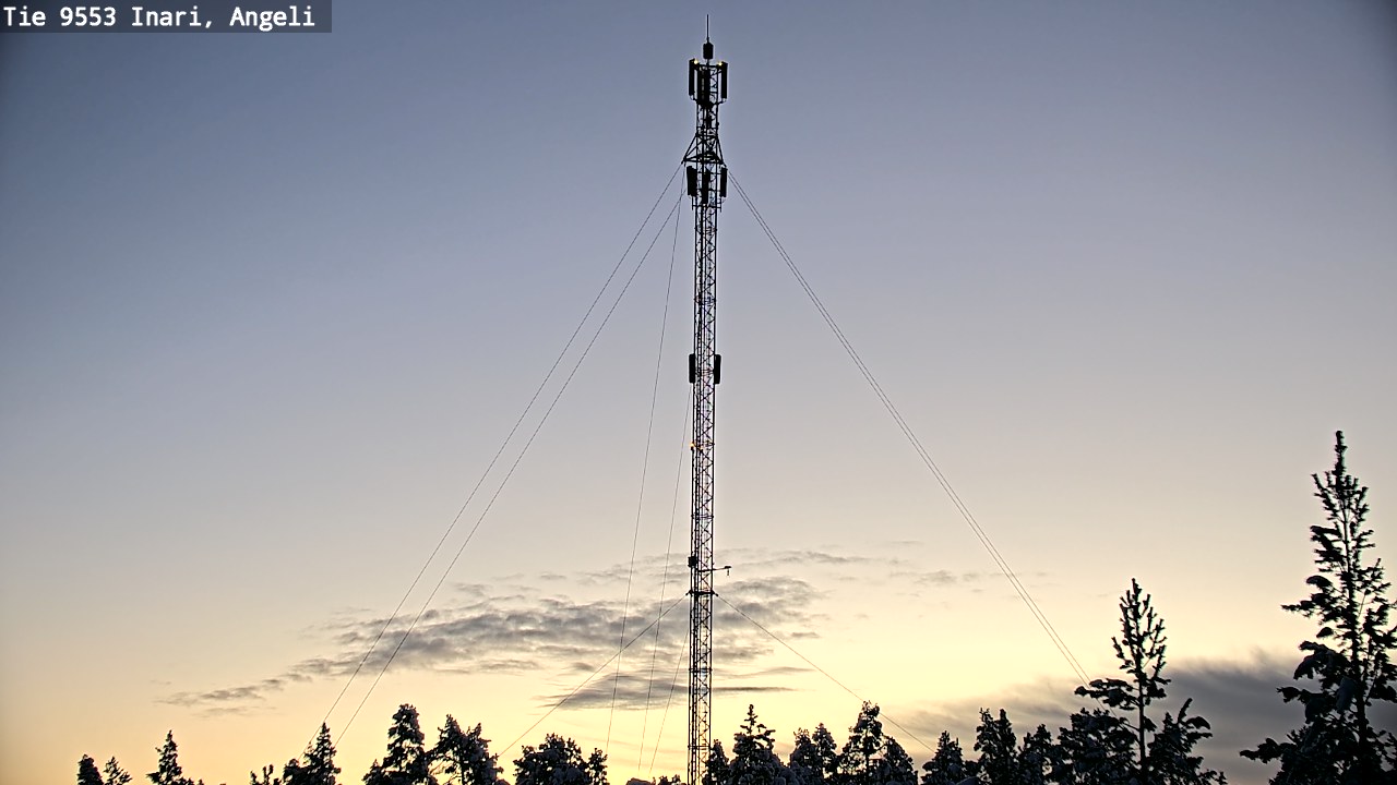 Weather Camera Image Road 9553 Inari, Angeli, Lintupuolivaara, Inari, Lappi