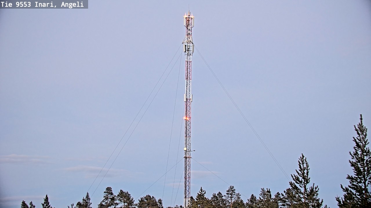 Weather Camera Image Road 9553 Inari, Angeli, Lintupuolivaara, Inari, Lappi