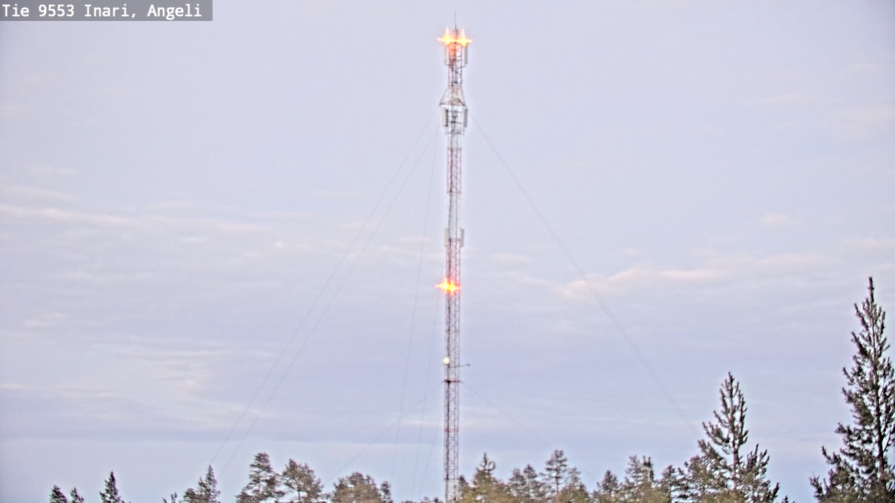 Weather Camera Image Road 9553 Inari, Angeli, Lintupuolivaara, Inari, Lappi