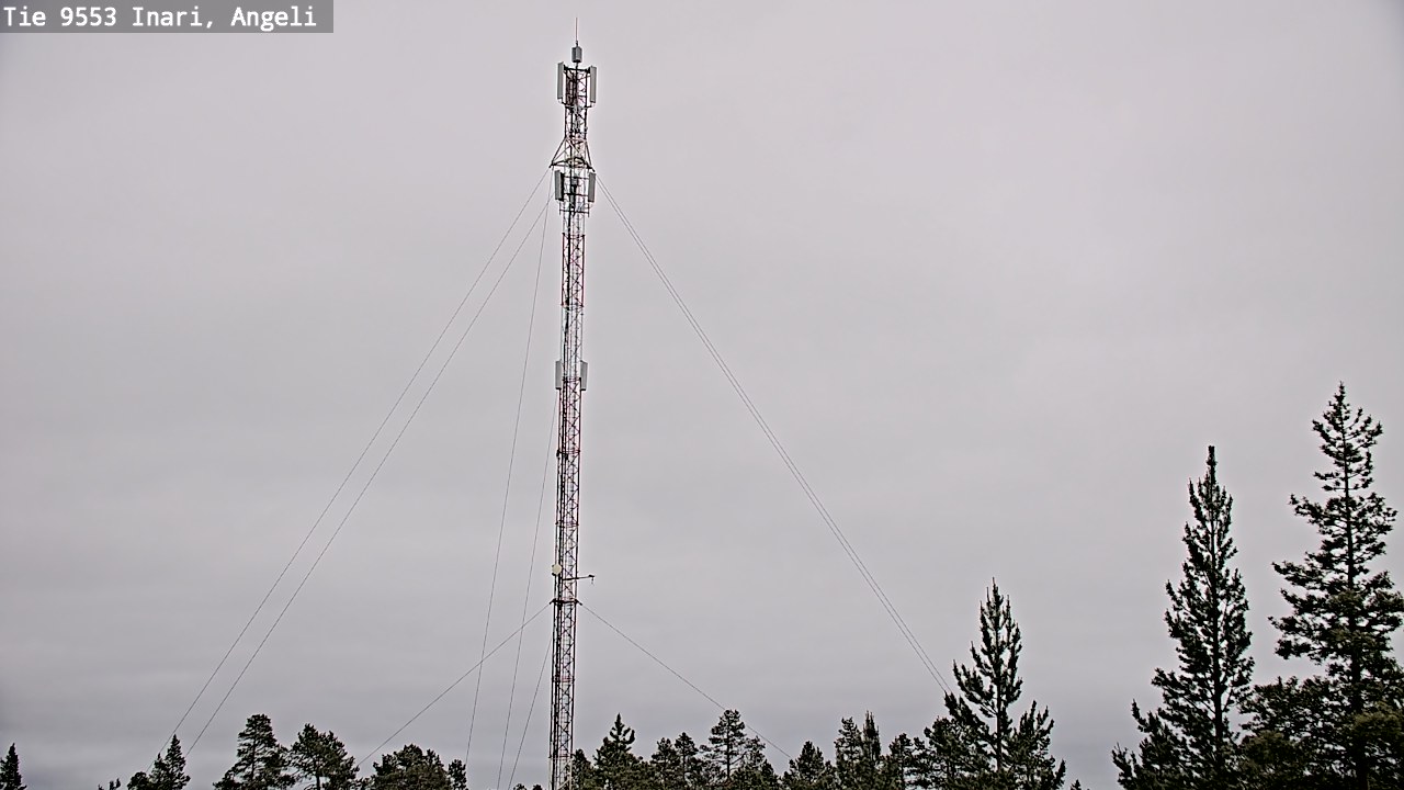 Weather Camera Image Väg 9553 Inari, Angeli, Lintupuolivaara, Inari, Lappi