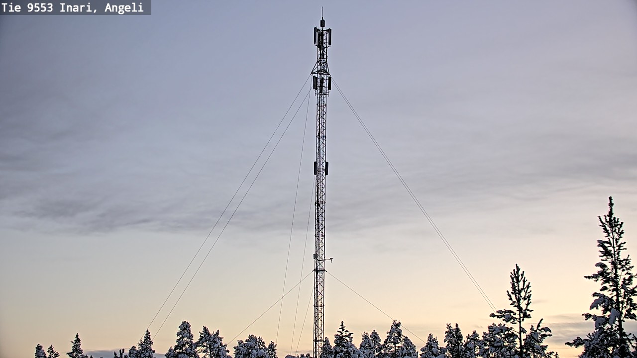 Weather Camera Image Road 9553 Inari, Angeli, Lintupuolivaara, Inari, Lappi