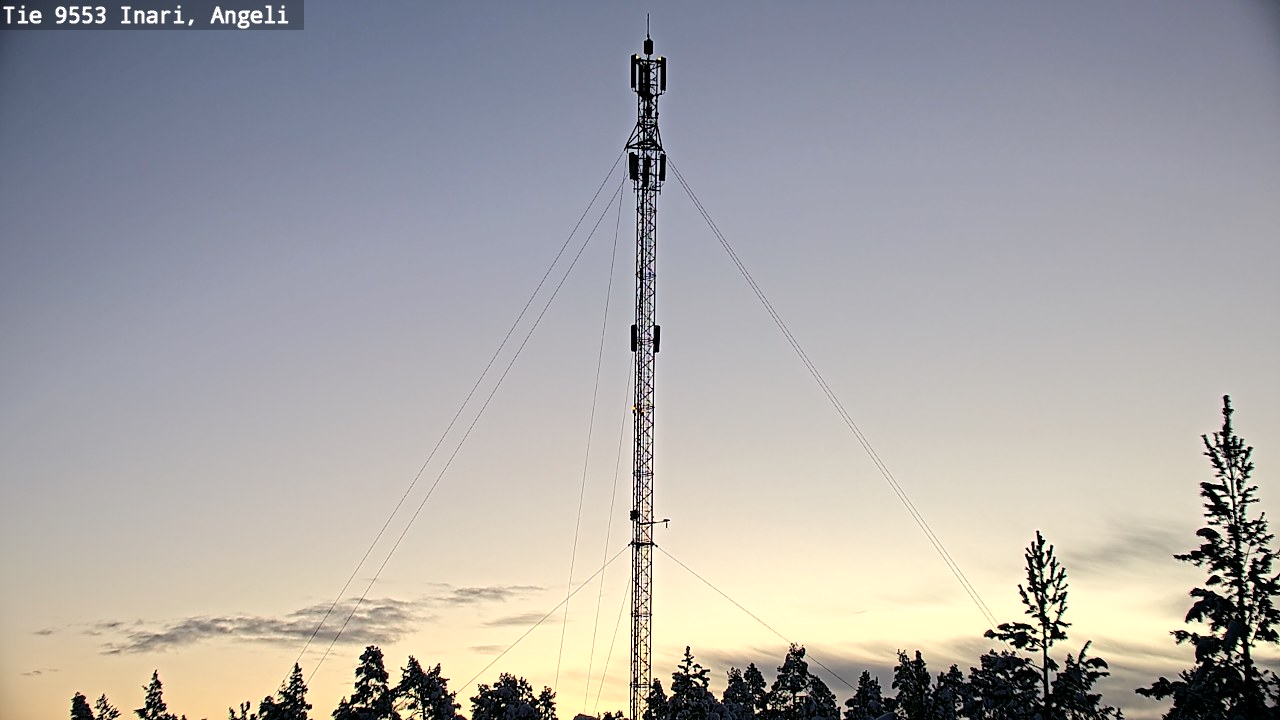 Weather Camera Image Road 9553 Inari, Angeli, Lintupuolivaara, Inari, Lappi
