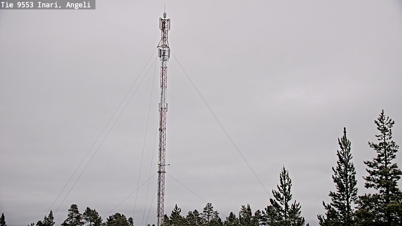 Weather Camera Image Väg 9553 Inari, Angeli, Lintupuolivaara, Inari, Lappi