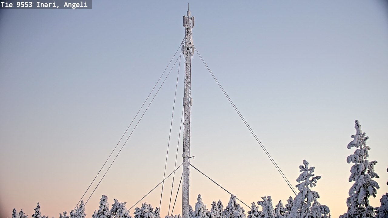 Weather Camera Image Road 9553 Inari, Angeli, Lintupuolivaara, Inari, Lappi