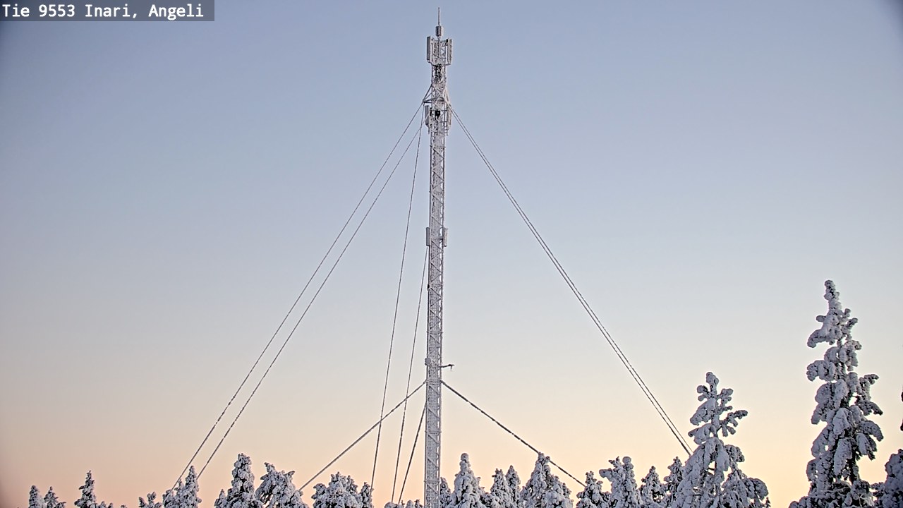 Weather Camera Image Road 9553 Inari, Angeli, Lintupuolivaara, Inari, Lappi