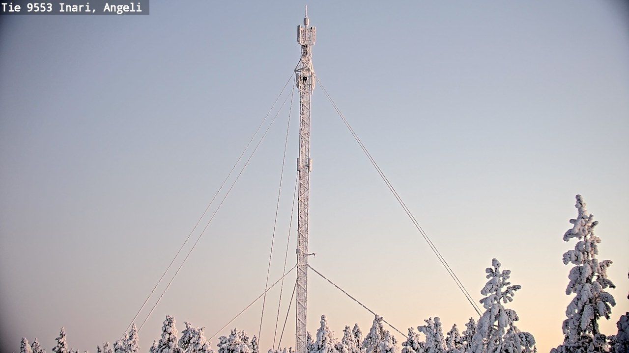 Weather Camera Image Road 9553 Inari, Angeli, Lintupuolivaara, Inari, Lappi