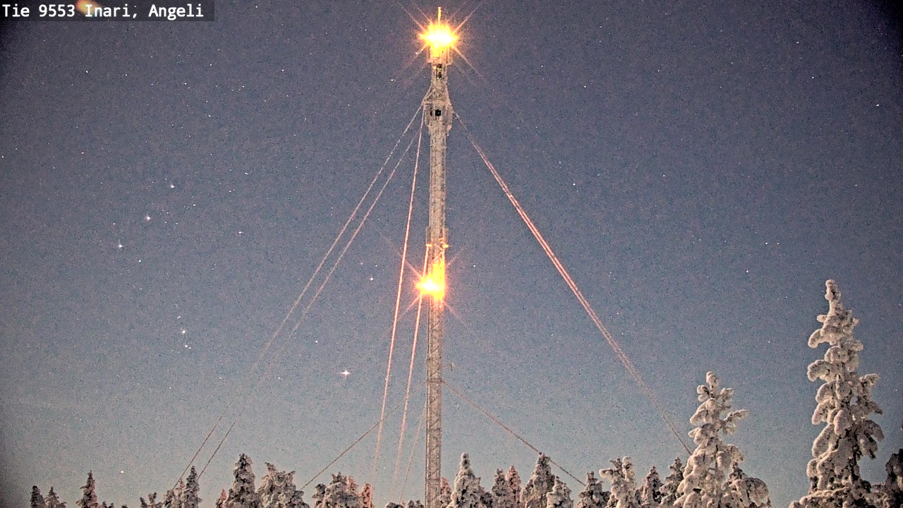 Weather Camera Image Road 9553 Inari, Angeli, Lintupuolivaara, Inari, Lappi