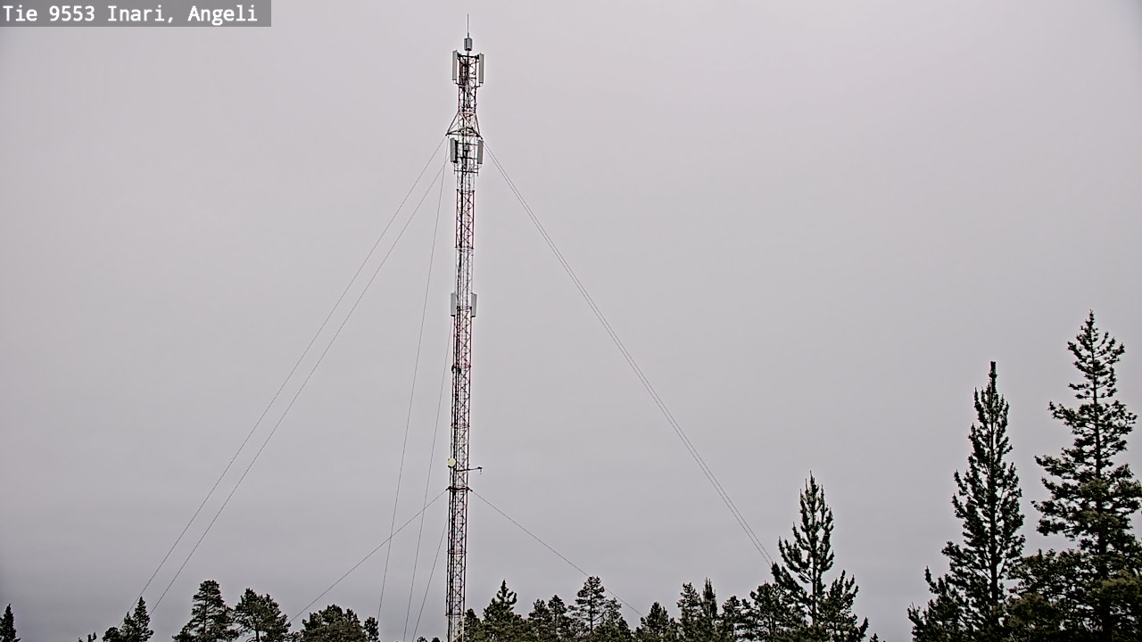 Weather Camera Image Väg 9553 Inari, Angeli, Lintupuolivaara, Inari, Lappi