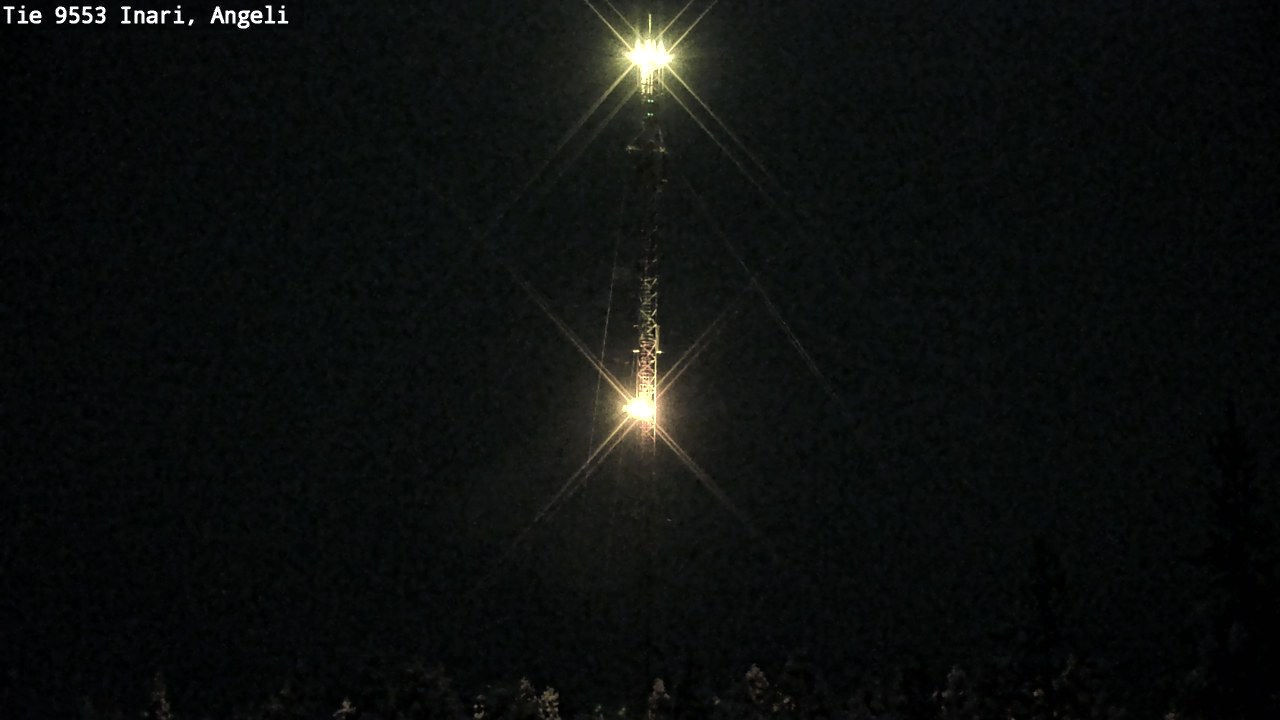 Weather Camera Image Väg 9553 Inari, Angeli, Lintupuolivaara, Inari, Lappi