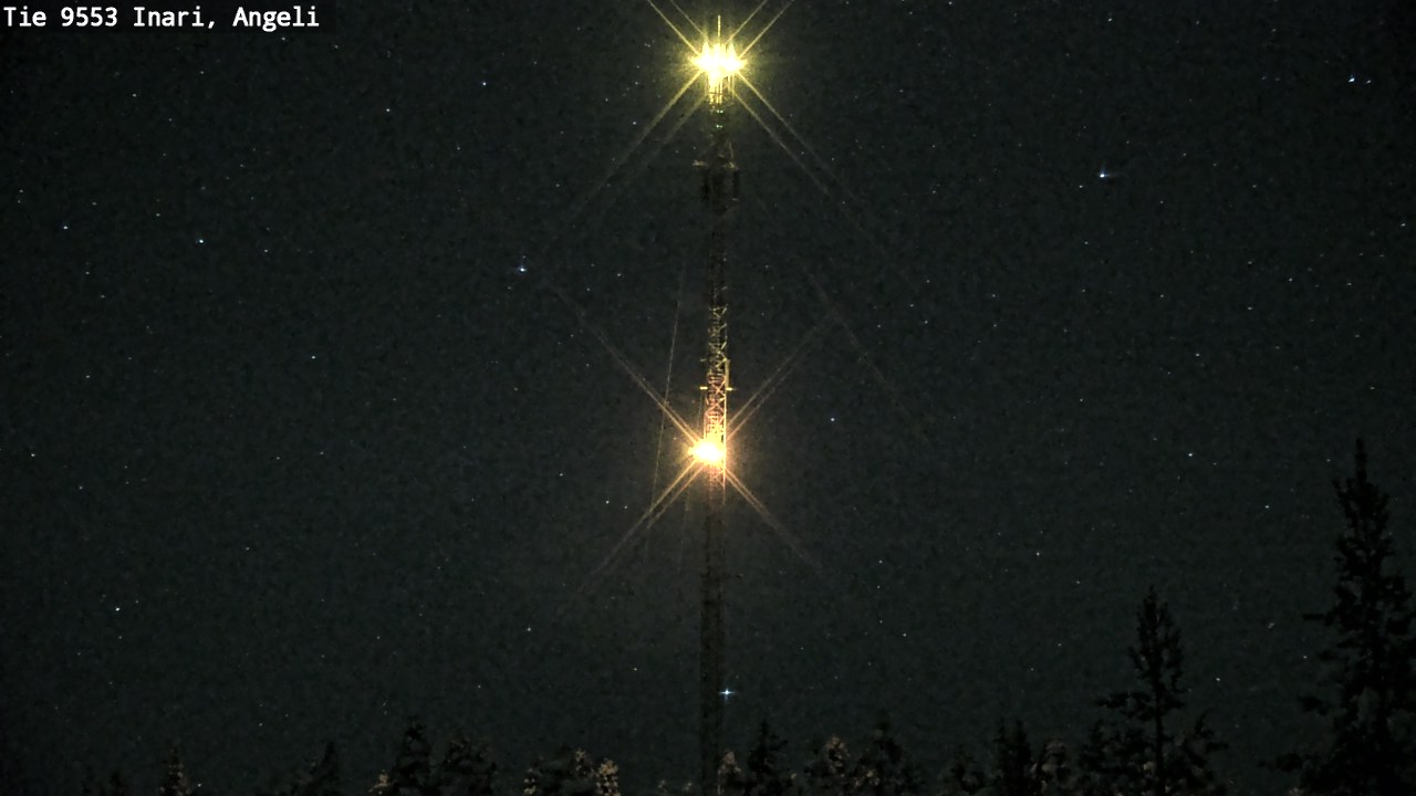 Weather Camera Image Road 9553 Inari, Angeli, Lintupuolivaara, Inari, Lappi