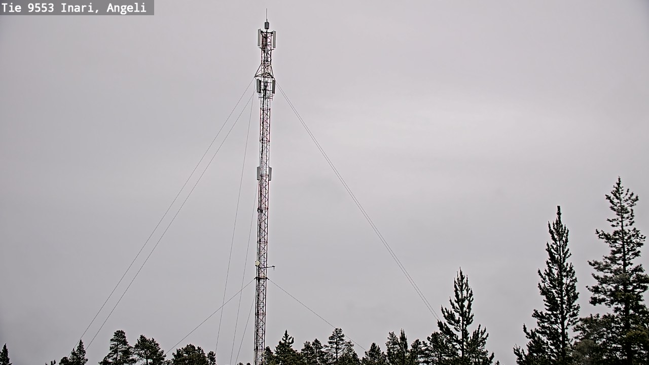 Weather Camera Image Väg 9553 Inari, Angeli, Lintupuolivaara, Inari, Lappi