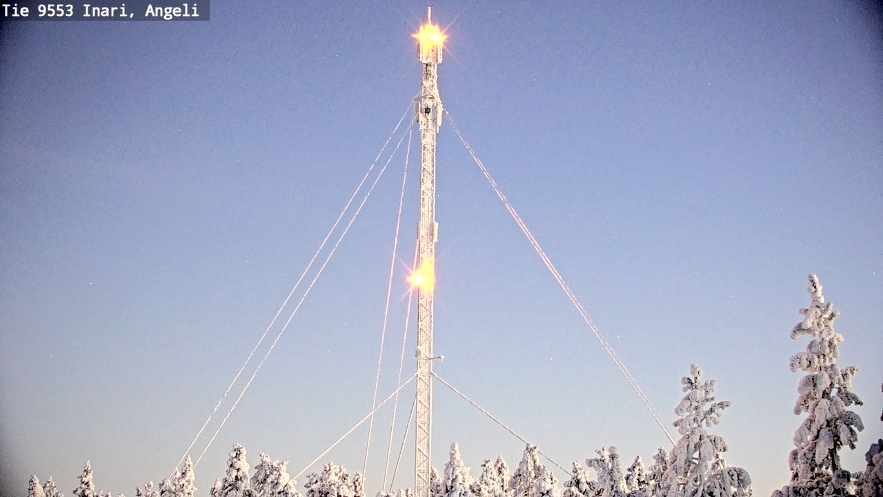 Weather Camera Image Road 9553 Inari, Angeli, Lintupuolivaara, Inari, Lappi