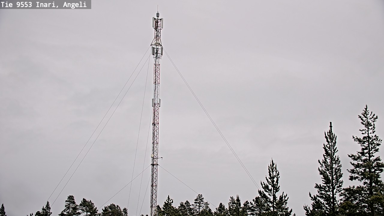 Weather Camera Image Väg 9553 Inari, Angeli, Lintupuolivaara, Inari, Lappi