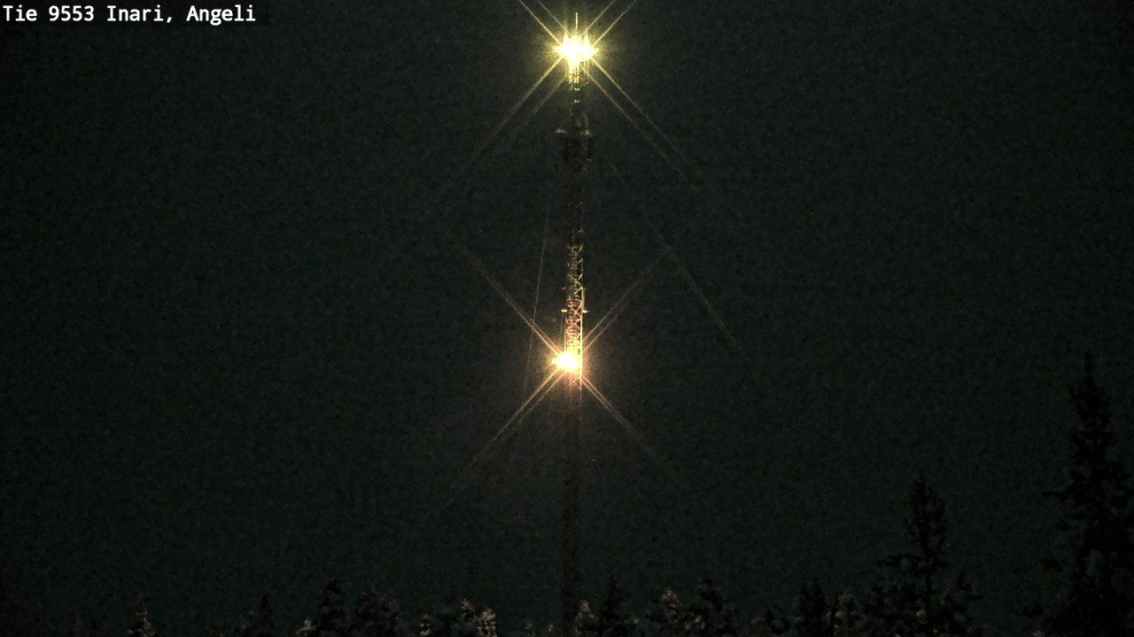 Weather Camera Image Väg 9553 Inari, Angeli, Lintupuolivaara, Inari, Lappi