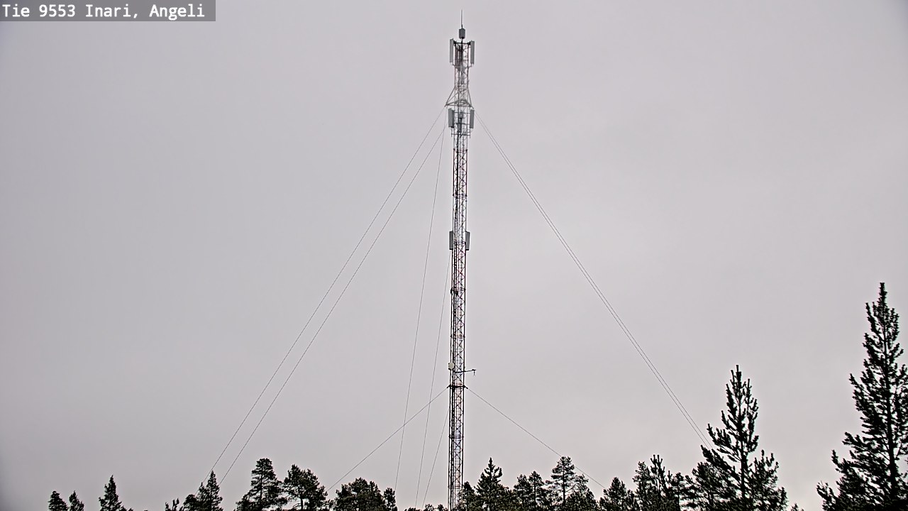 Weather Camera Image Road 9553 Inari, Angeli, Lintupuolivaara, Inari, Lappi