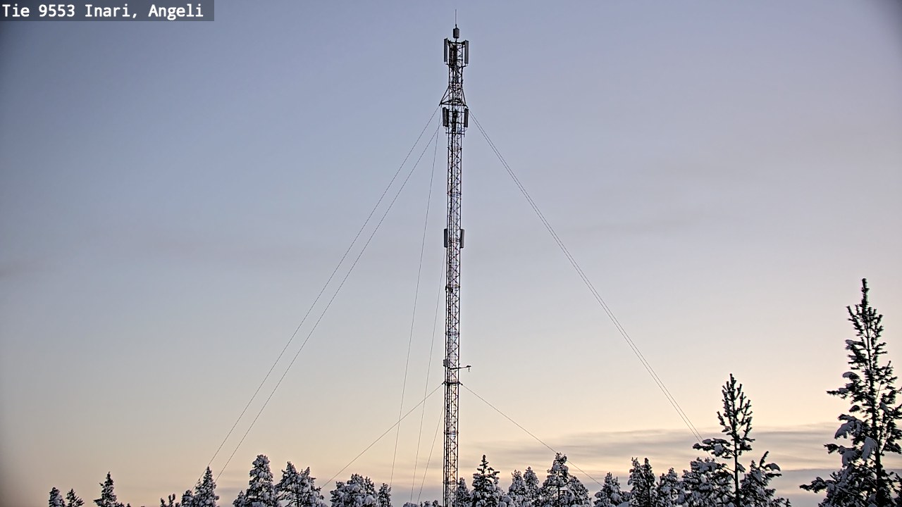 Weather Camera Image Road 9553 Inari, Angeli, Lintupuolivaara, Inari, Lappi