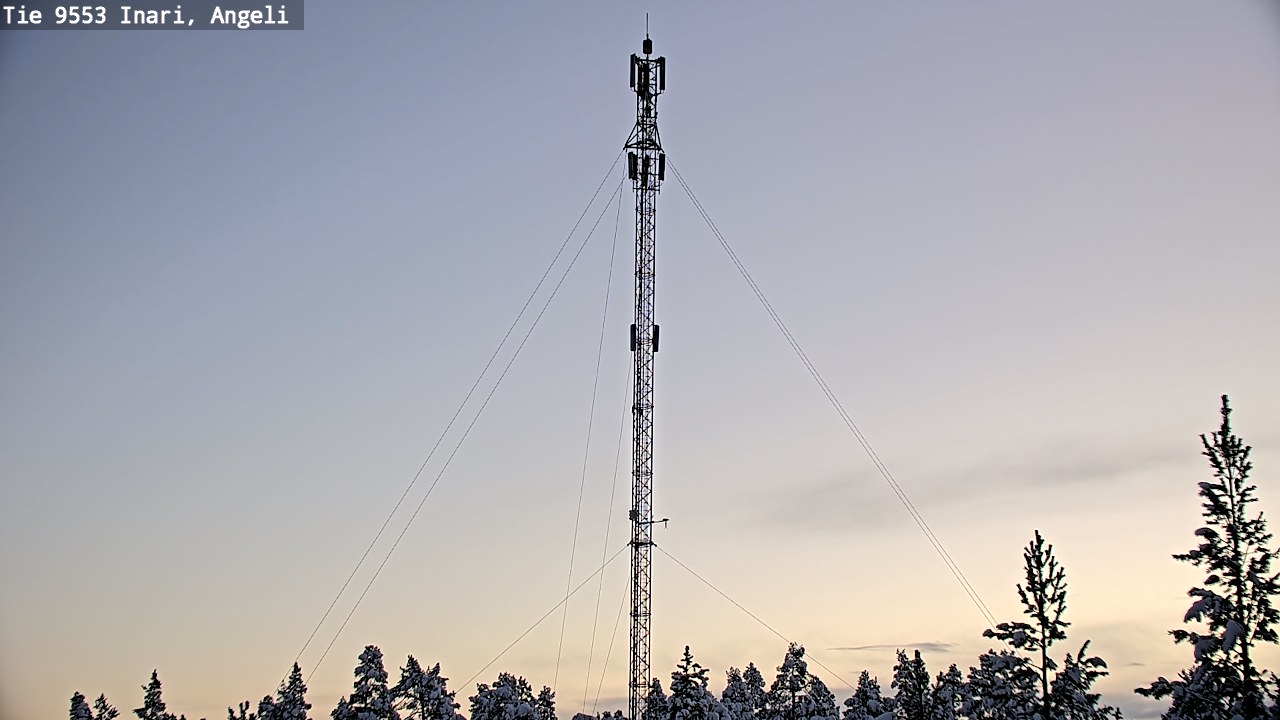 Weather Camera Image Road 9553 Inari, Angeli, Lintupuolivaara, Inari, Lappi