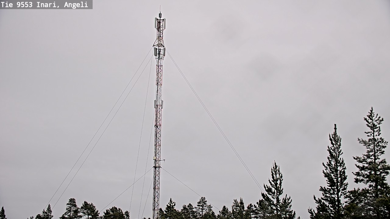 Weather Camera Image Väg 9553 Inari, Angeli, Lintupuolivaara, Inari, Lappi