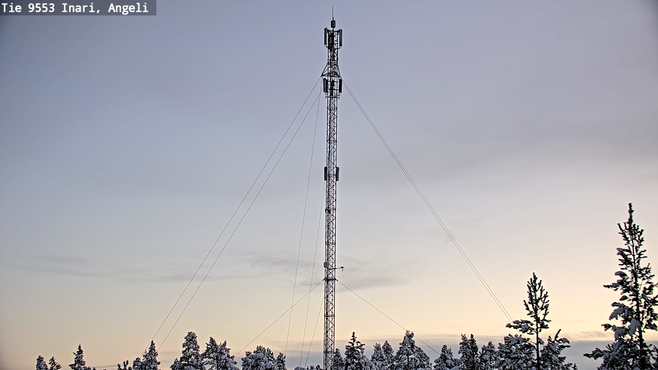 Weather Camera Image Road 9553 Inari, Angeli, Lintupuolivaara, Inari, Lappi