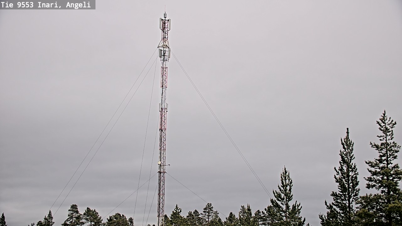 Weather Camera Image Väg 9553 Inari, Angeli, Lintupuolivaara, Inari, Lappi