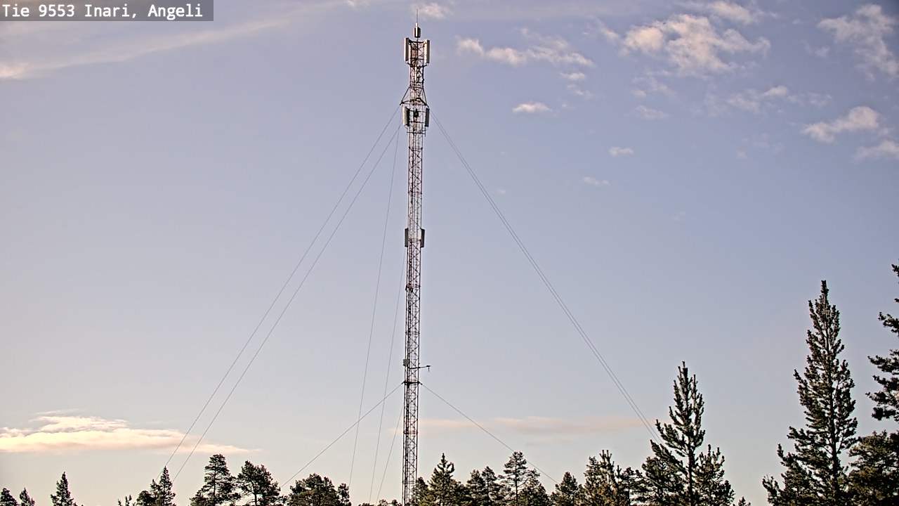 Weather Camera Image Road 9553 Inari, Angeli, Lintupuolivaara, Inari, Lappi