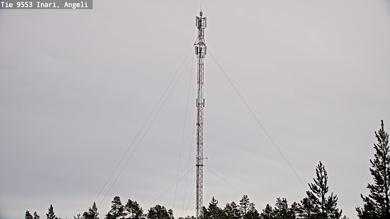 Weather Camera Image Road 9553 Inari, Angeli, Lintupuolivaara, Inari, Lappi