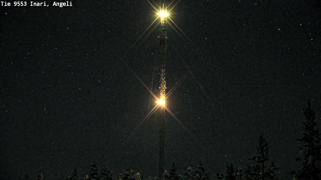 Weather Camera Image Väg 9553 Inari, Angeli, Lintupuolivaara, Inari, Lappi