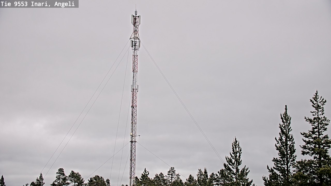 Weather Camera Image Väg 9553 Inari, Angeli, Lintupuolivaara, Inari, Lappi