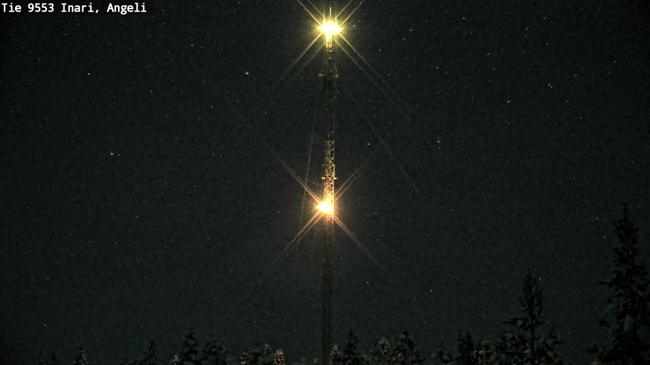 Weather Camera Image Väg 9553 Inari, Angeli, Lintupuolivaara, Inari, Lappi