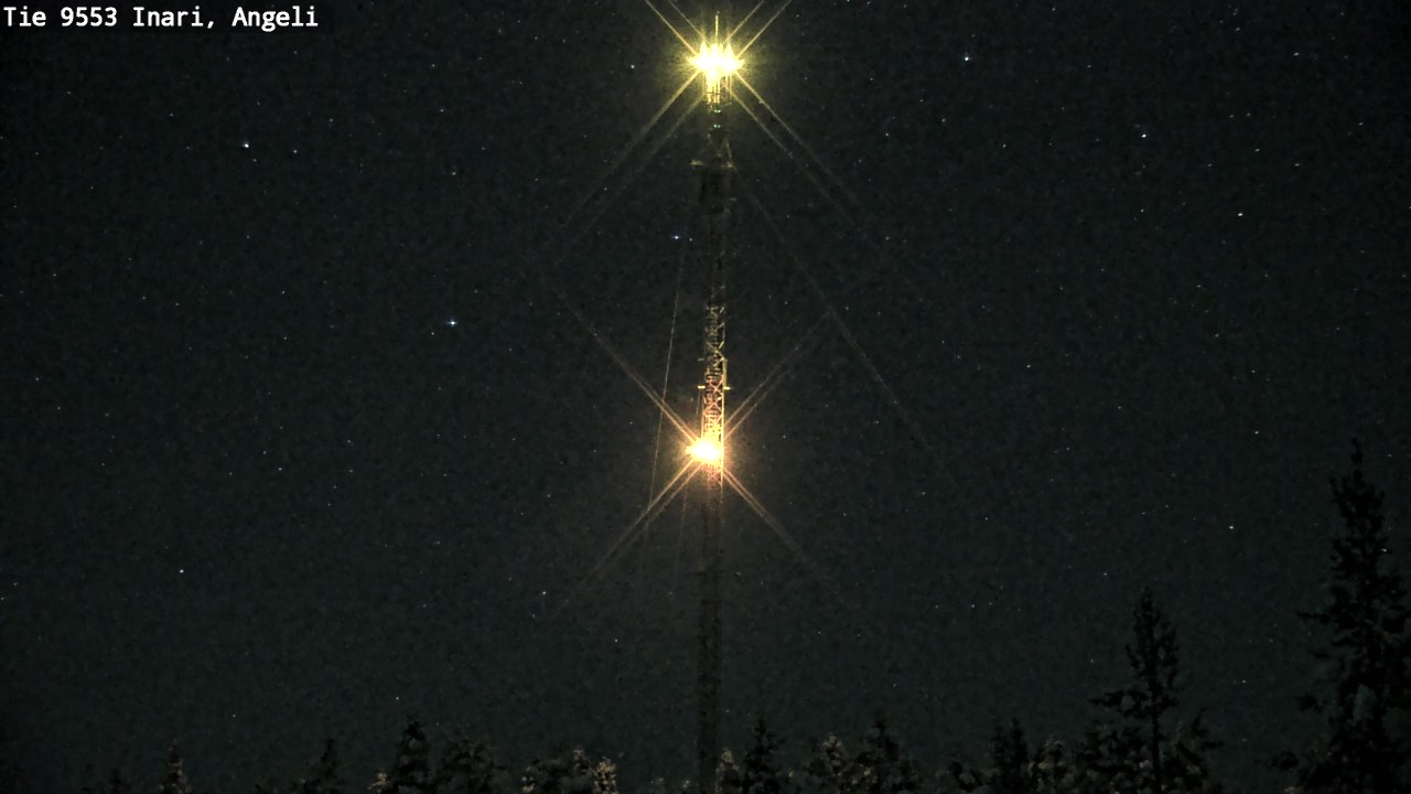 Weather Camera Image Väg 9553 Inari, Angeli, Lintupuolivaara, Inari, Lappi