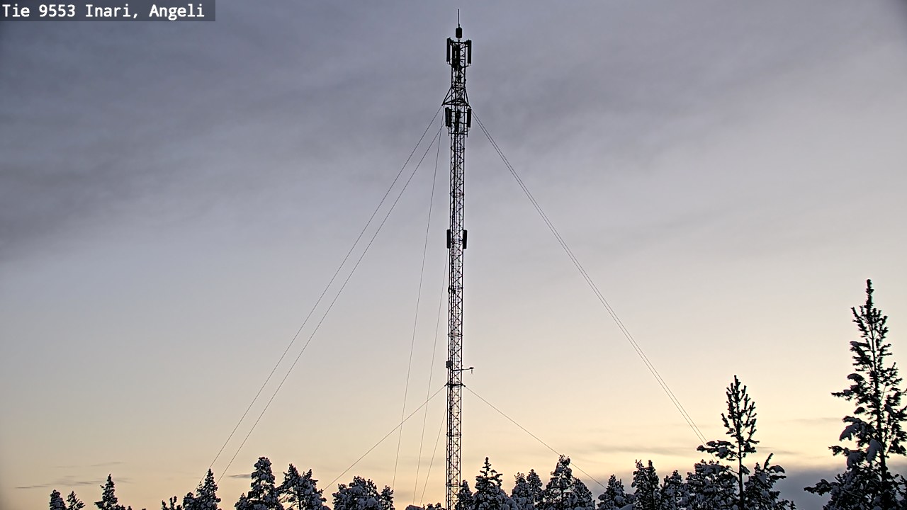 Weather Camera Image Road 9553 Inari, Angeli, Lintupuolivaara, Inari, Lappi