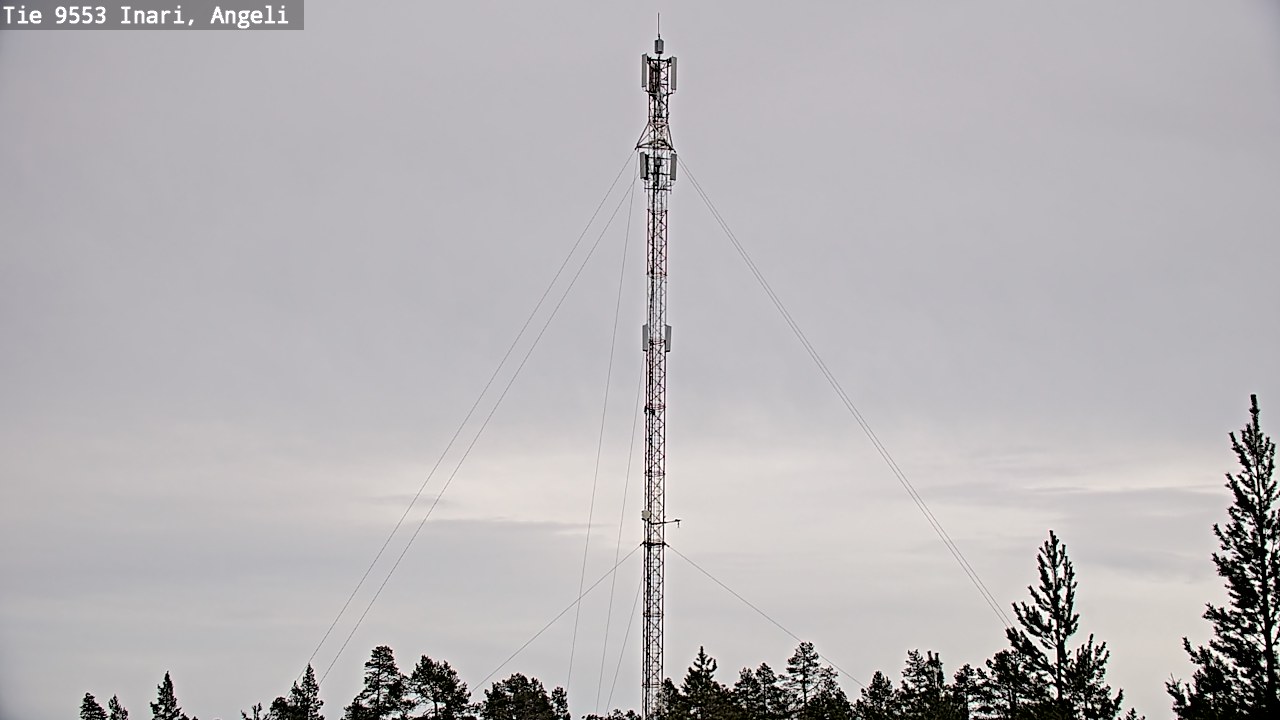 Weather Camera Image Road 9553 Inari, Angeli, Lintupuolivaara, Inari, Lappi
