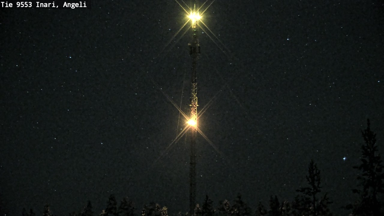 Weather Camera Image Road 9553 Inari, Angeli, Lintupuolivaara, Inari, Lappi