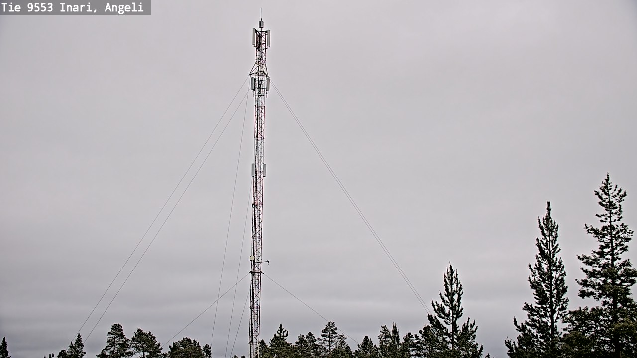 Weather Camera Image Väg 9553 Inari, Angeli, Lintupuolivaara, Inari, Lappi