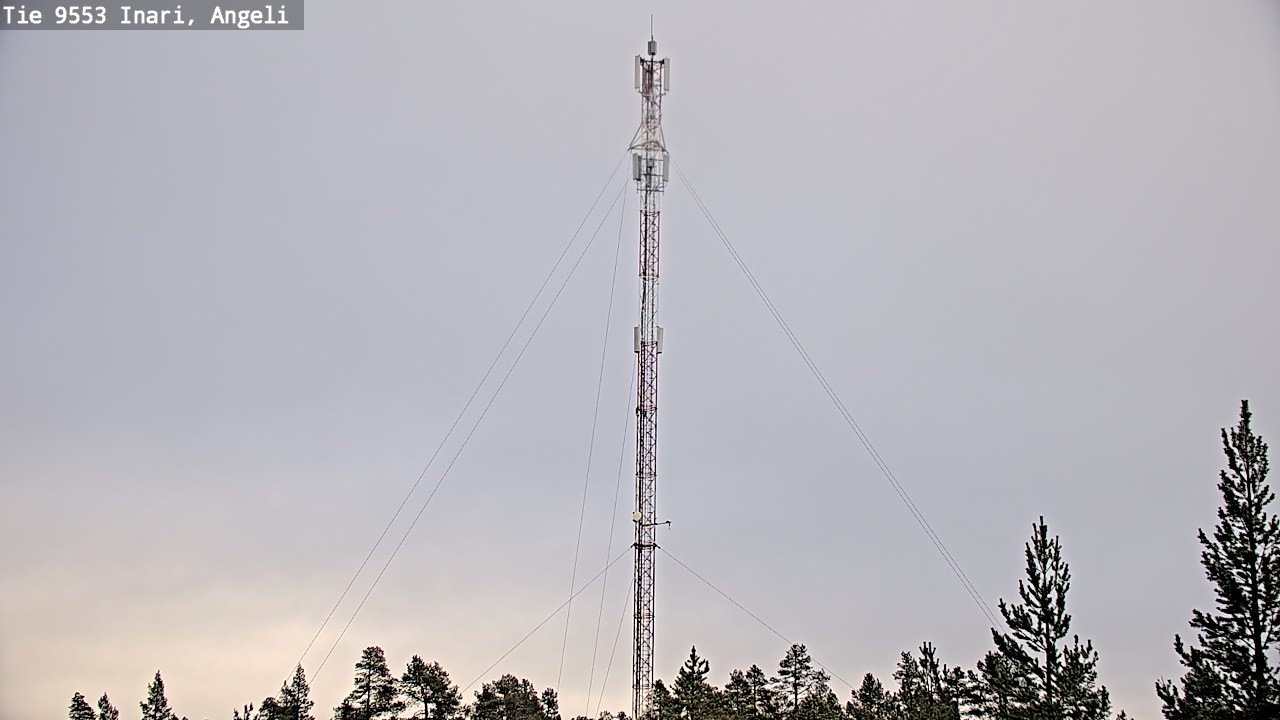 Weather Camera Image Road 9553 Inari, Angeli, Lintupuolivaara, Inari, Lappi