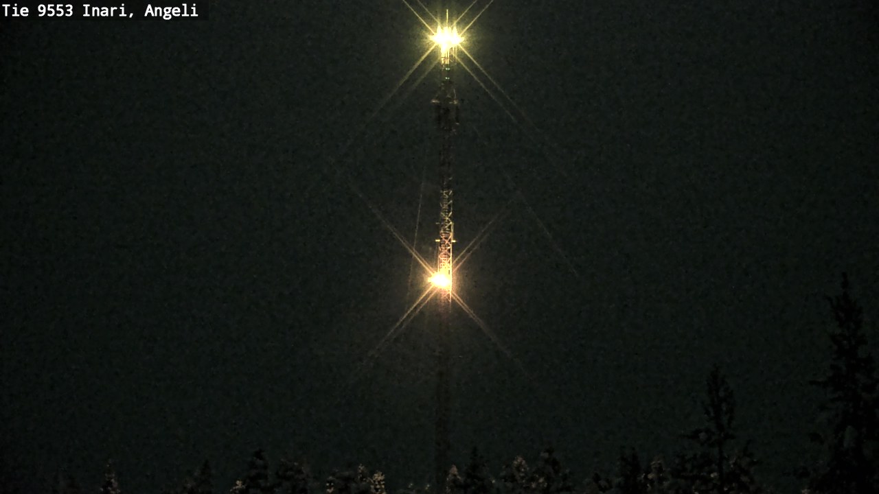 Weather Camera Image Väg 9553 Inari, Angeli, Lintupuolivaara, Inari, Lappi