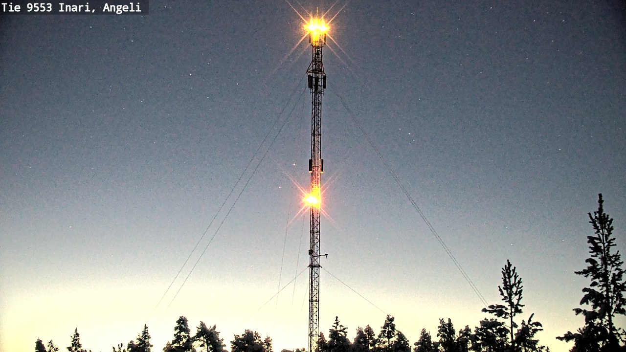 Weather Camera Image Road 9553 Inari, Angeli, Lintupuolivaara, Inari, Lappi