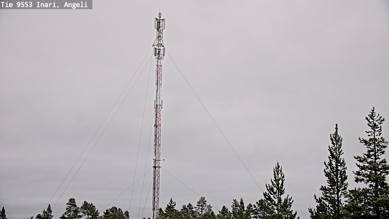 Weather Camera Image Väg 9553 Inari, Angeli, Lintupuolivaara, Inari, Lappi
