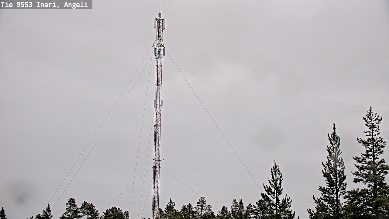 Weather Camera Image Väg 9553 Inari, Angeli, Lintupuolivaara, Inari, Lappi