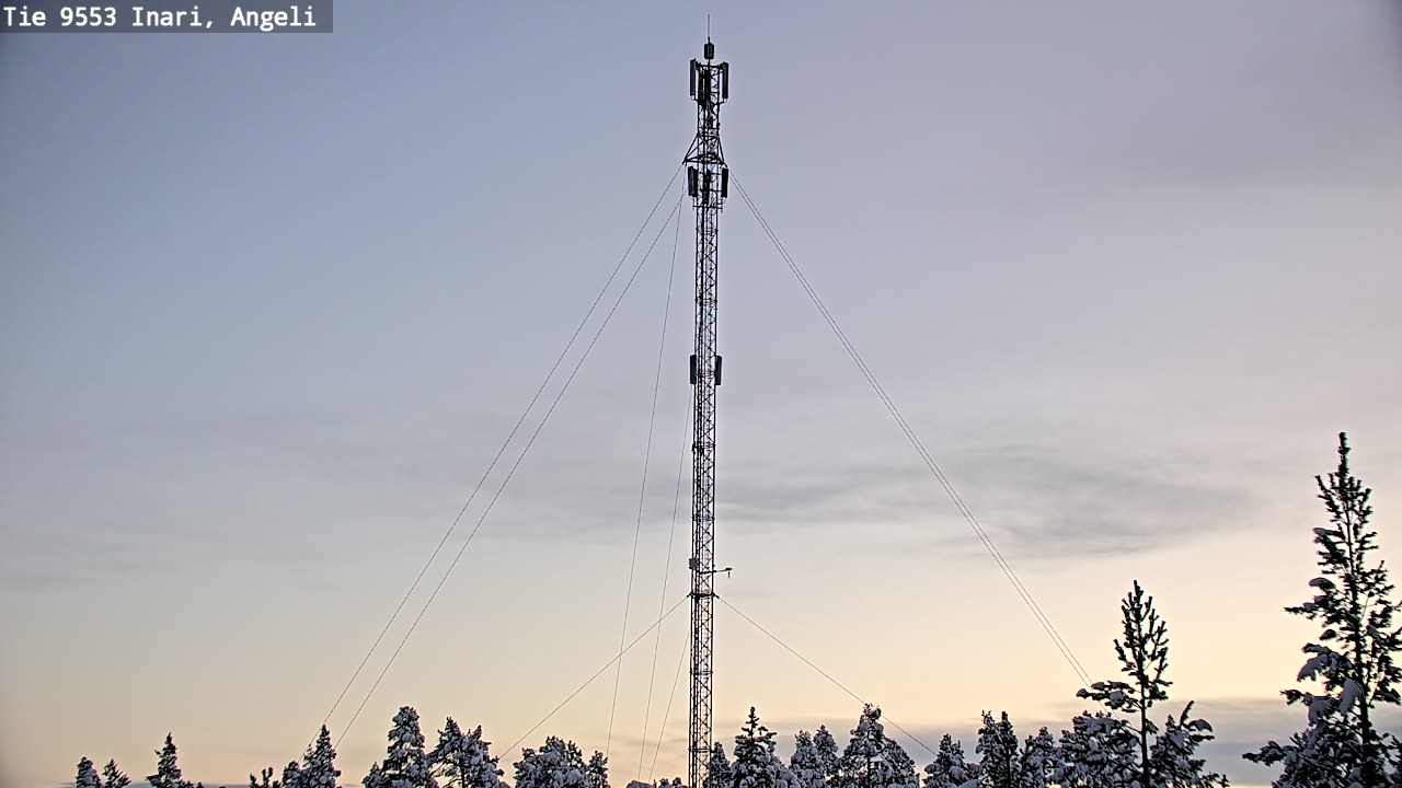 Weather Camera Image Road 9553 Inari, Angeli, Lintupuolivaara, Inari, Lappi