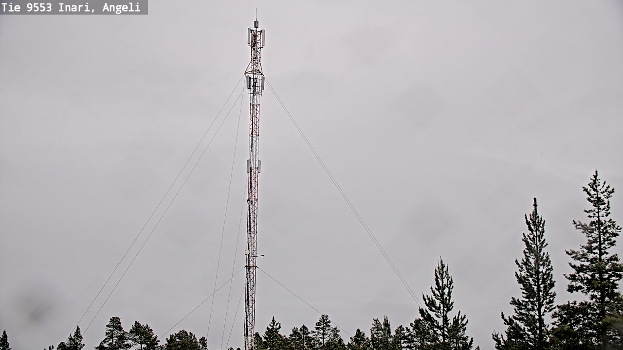 Weather Camera Image Väg 9553 Inari, Angeli, Lintupuolivaara, Inari, Lappi