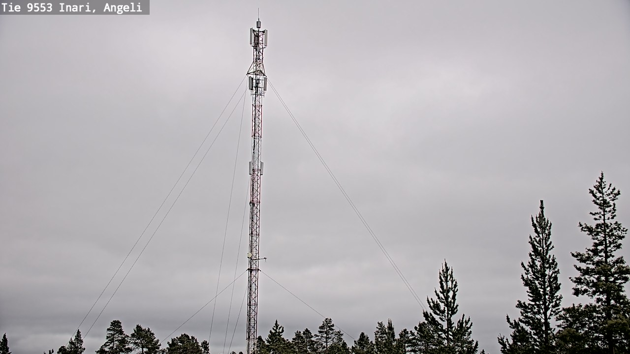 Weather Camera Image Väg 9553 Inari, Angeli, Lintupuolivaara, Inari, Lappi