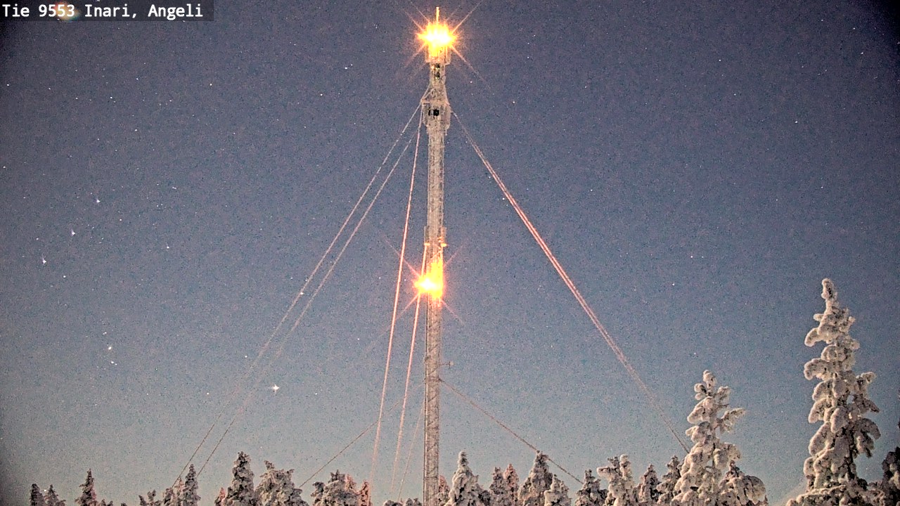 Weather Camera Image Road 9553 Inari, Angeli, Lintupuolivaara, Inari, Lappi