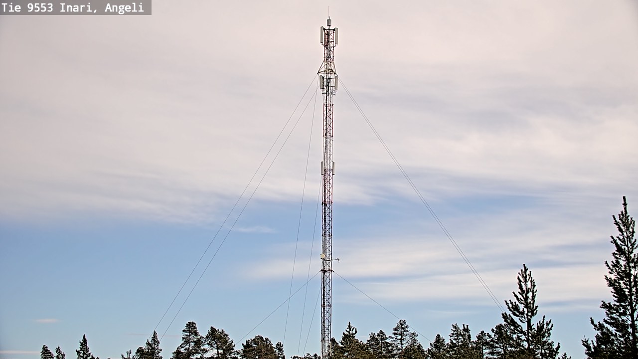 Weather Camera Image Road 9553 Inari, Angeli, Lintupuolivaara, Inari, Lappi