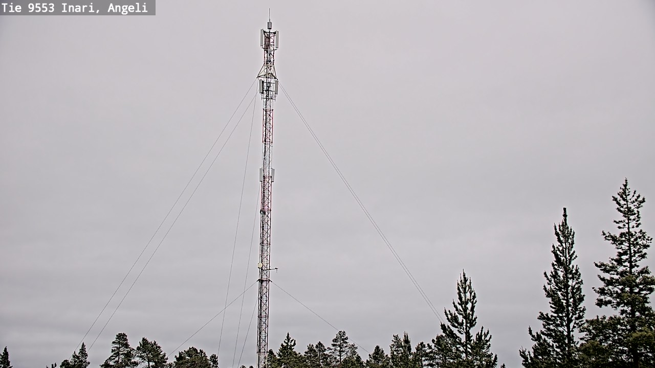 Weather Camera Image Väg 9553 Inari, Angeli, Lintupuolivaara, Inari, Lappi