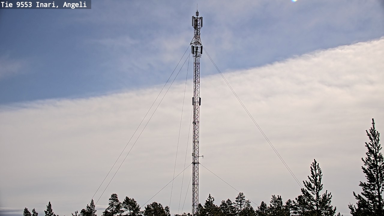 Weather Camera Image Road 9553 Inari, Angeli, Lintupuolivaara, Inari, Lappi