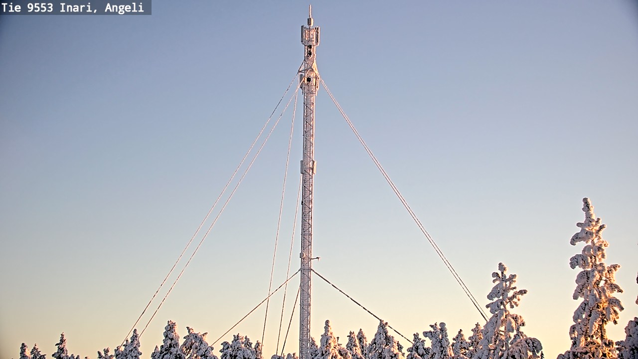 Weather Camera Image Road 9553 Inari, Angeli, Lintupuolivaara, Inari, Lappi