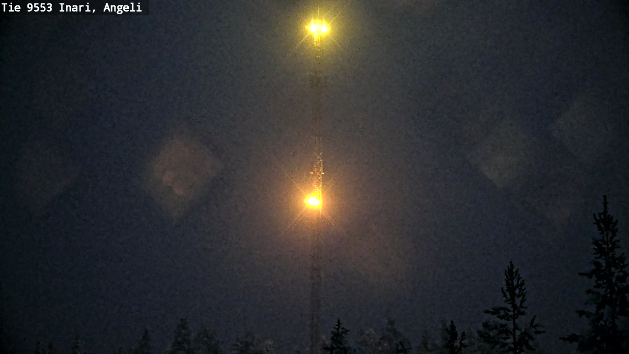 Weather Camera Image Väg 9553 Inari, Angeli, Lintupuolivaara, Inari, Lappi