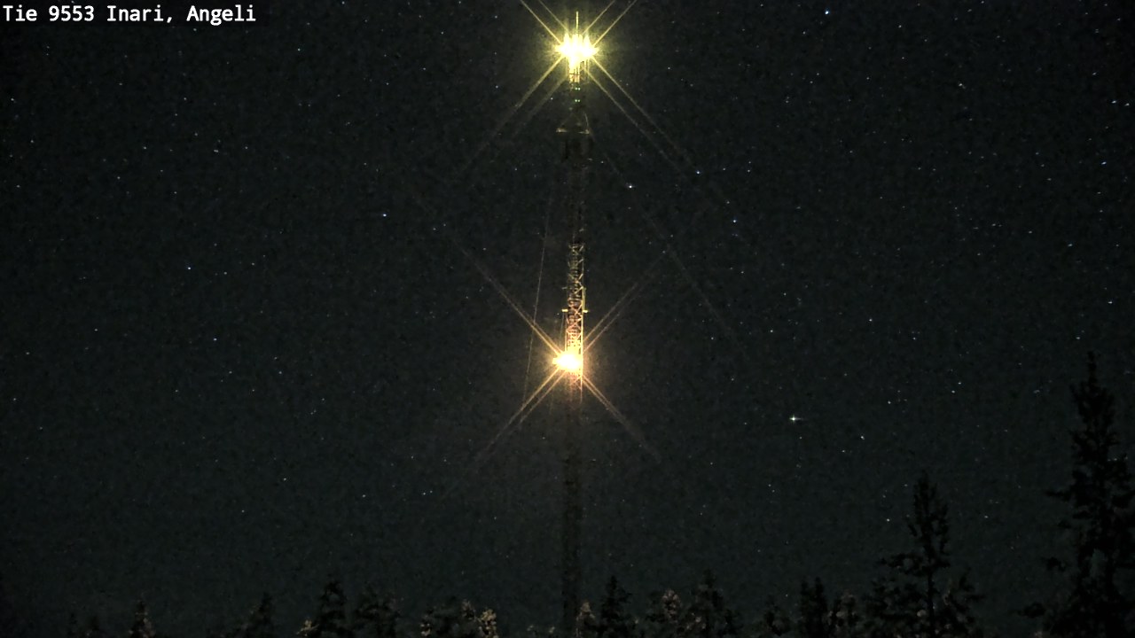 Weather Camera Image Väg 9553 Inari, Angeli, Lintupuolivaara, Inari, Lappi