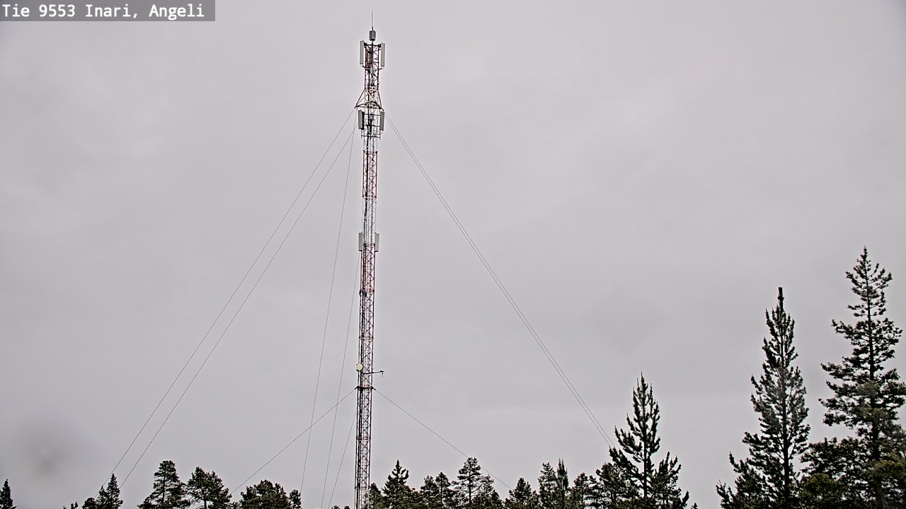 Weather Camera Image Väg 9553 Inari, Angeli, Lintupuolivaara, Inari, Lappi